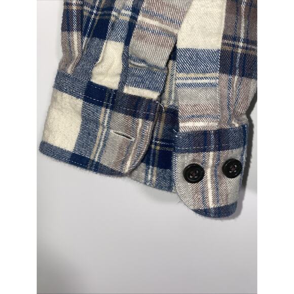 LL BEAN Medium Reg Shirt Mens Flannel Scotch Plaid Traditional Fit Button Down - Picture 4 of 4